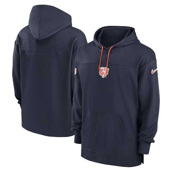 Men's Chicago Bears Navy Performance Pullover Hoodie,We sell and wholesale Men's Chicago Bears Navy Performance Pullover Hoodie on line form chian!
